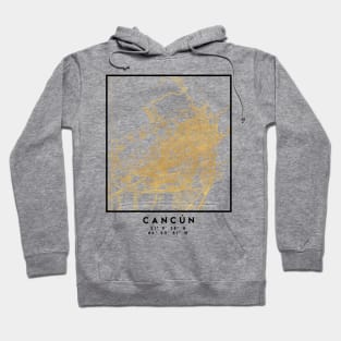 CANCUN MEXICO CITY STREET MAP ART Hoodie